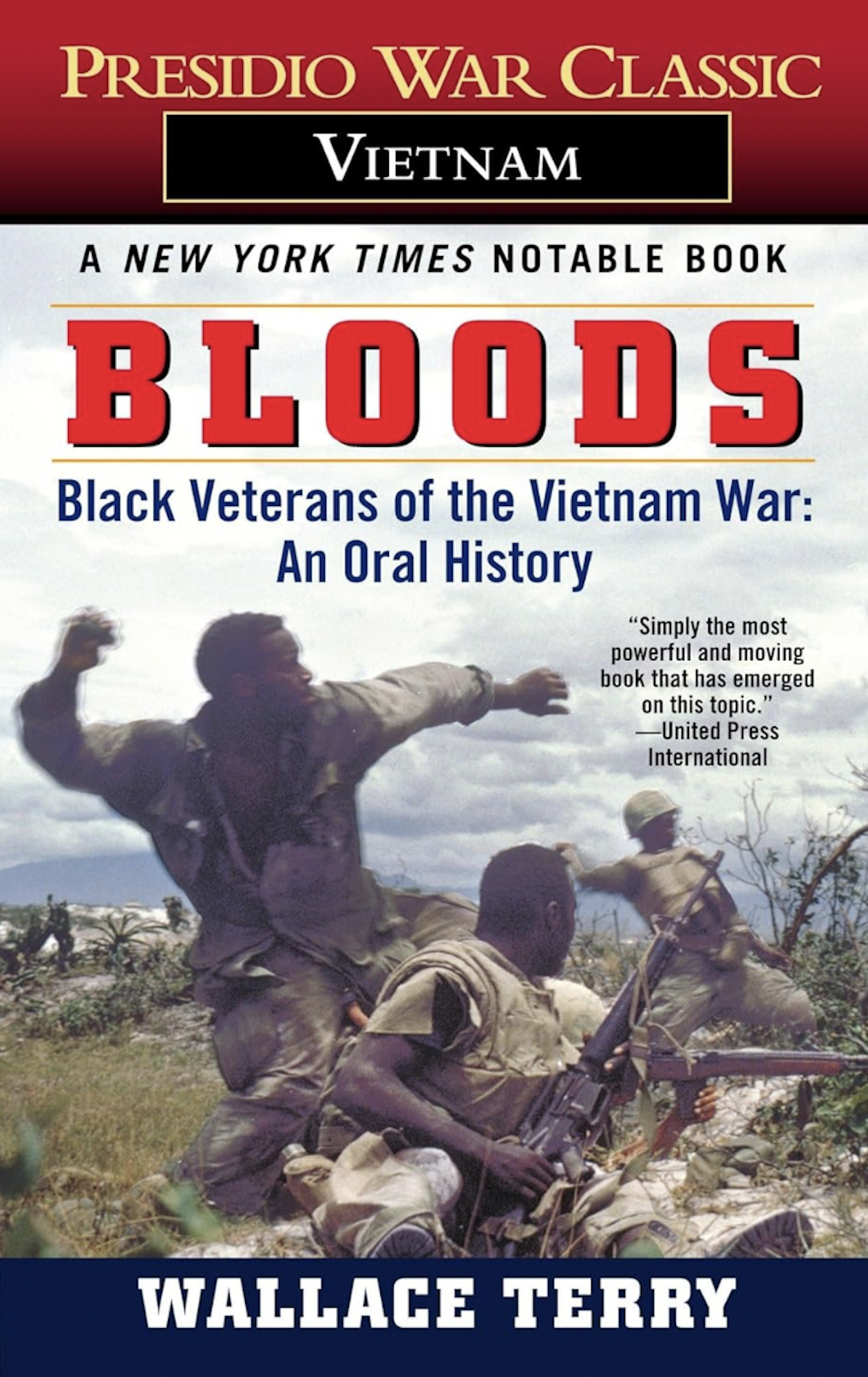 A book cover featuring three Black soldiers in Vietnam.