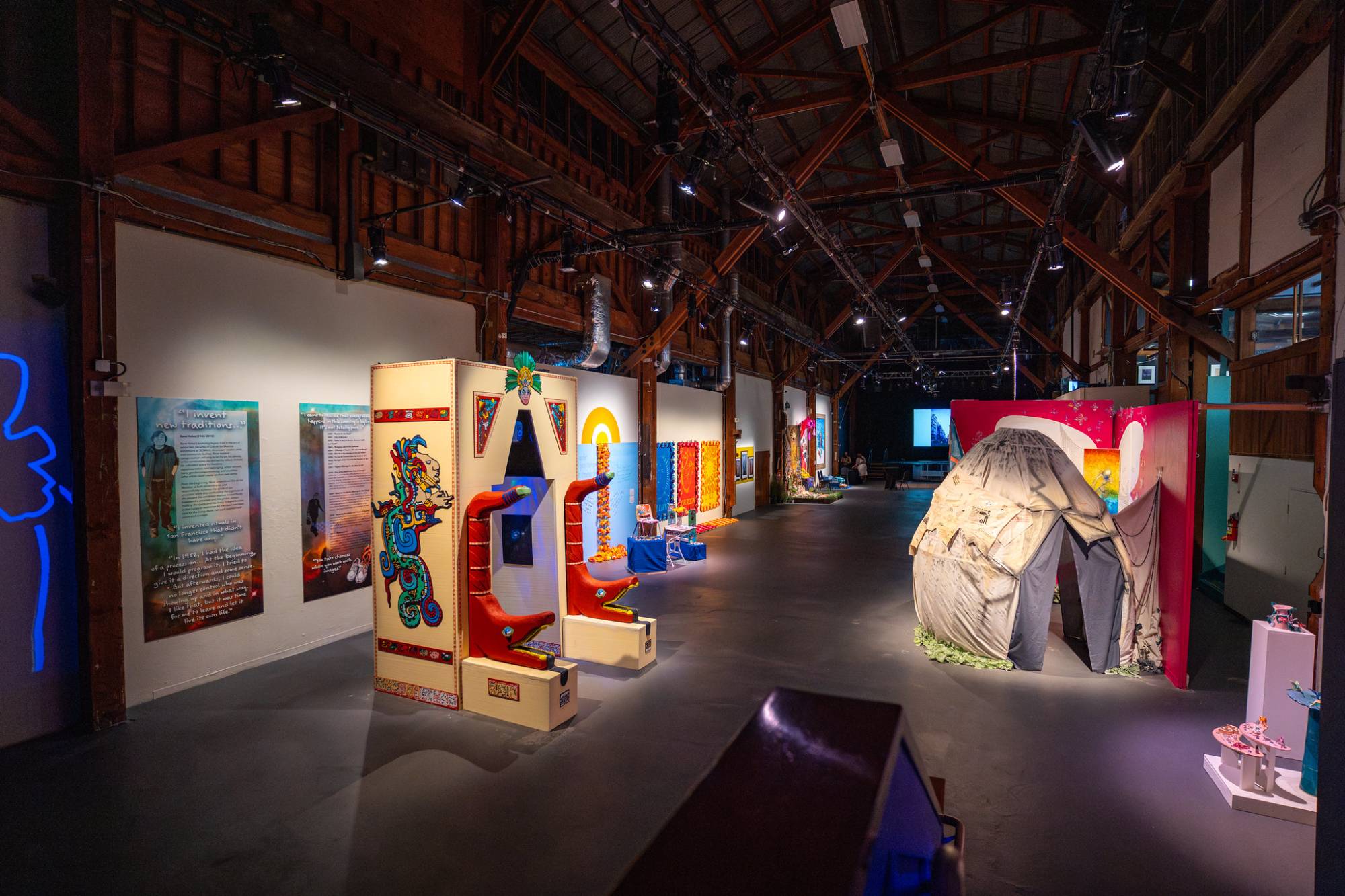 An overview of the SOMArts gallery.
