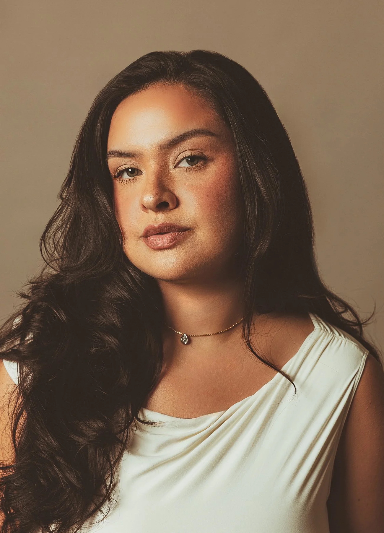 young woman with long brown hair