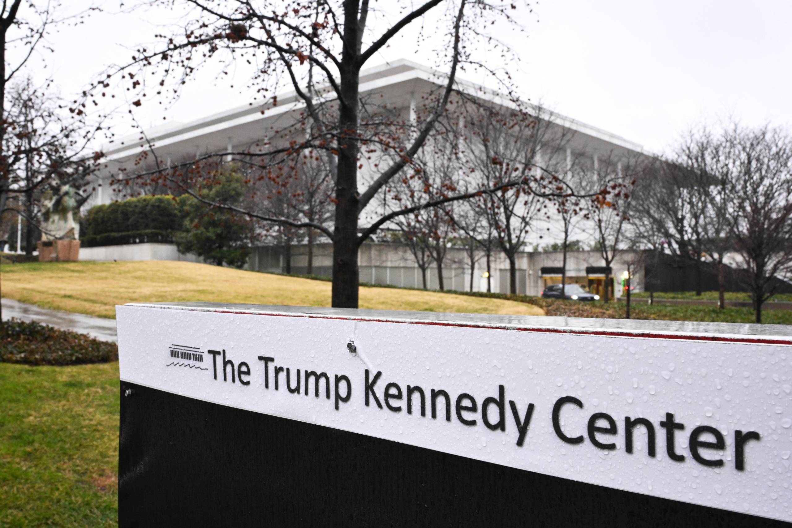 A general view of the Kennedy Center in Washington, D.C. on Jan. 10, 2026. Artists have cancelled performances at Washington's premier performing arts center to protest its renaming to include President Donald Trump.