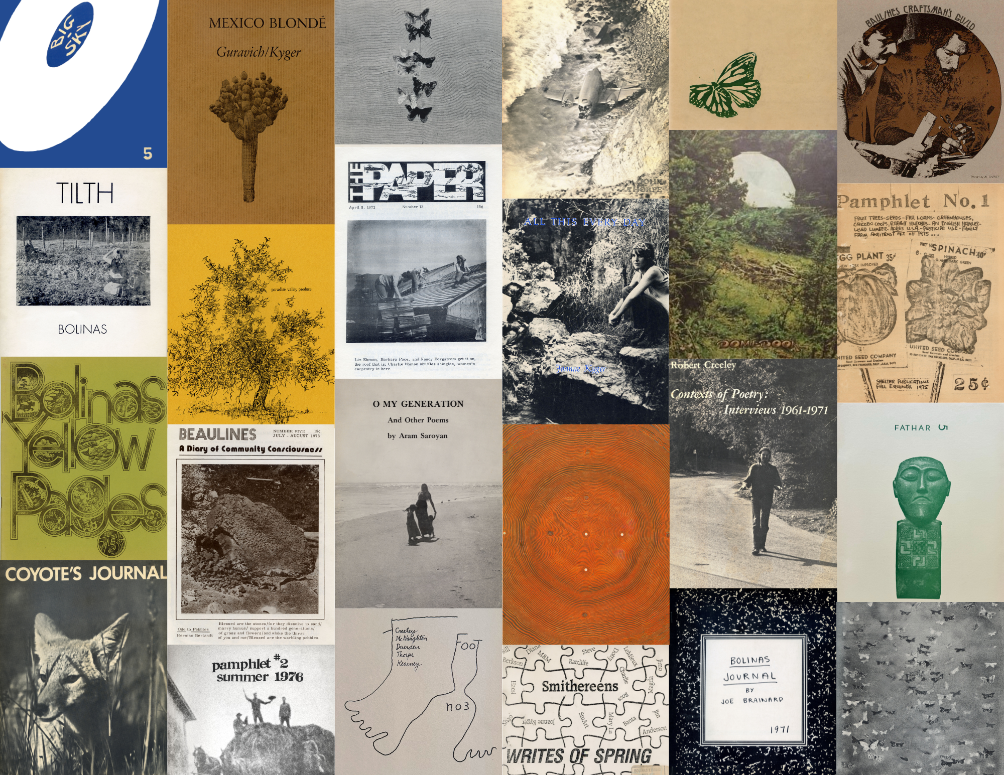 grid of covers, illustrations, images