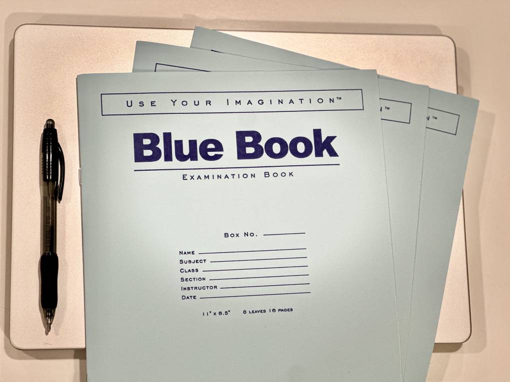 Taking exams in blue books? It’s back to help curb the use of AI and rampant cheating

 – News ad