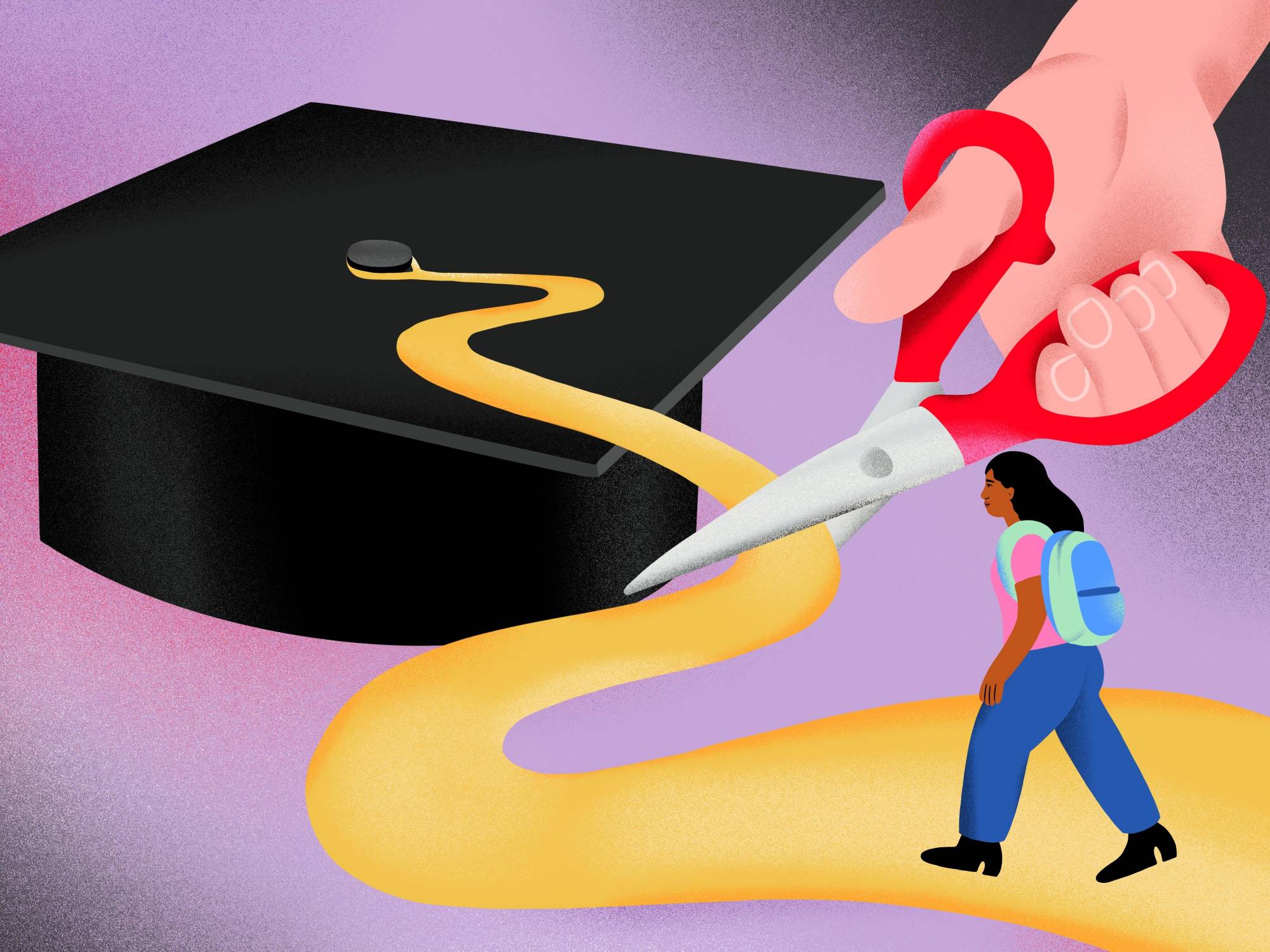 برامج تساعد الطلاب الفقراء على الالتحاق بالجامعات  
— ترمب يسعى لقطع تمويلها