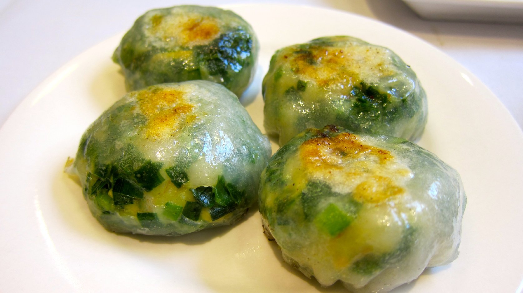 Pan-Fried Chive and Shrimp Dumplings