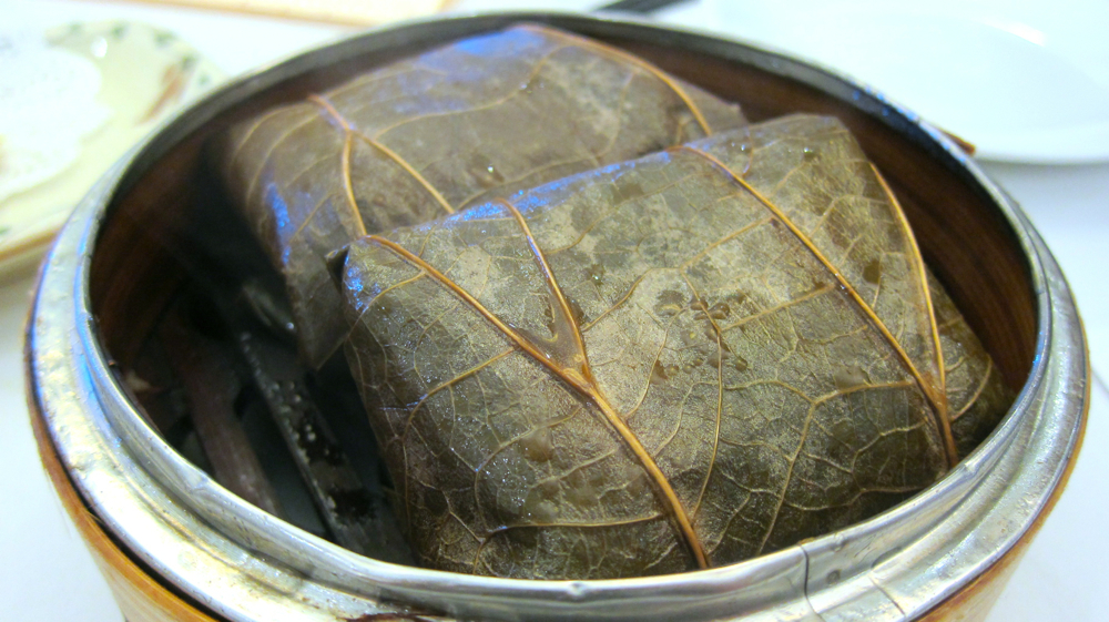 Sticky Rice in Lotus Leaves