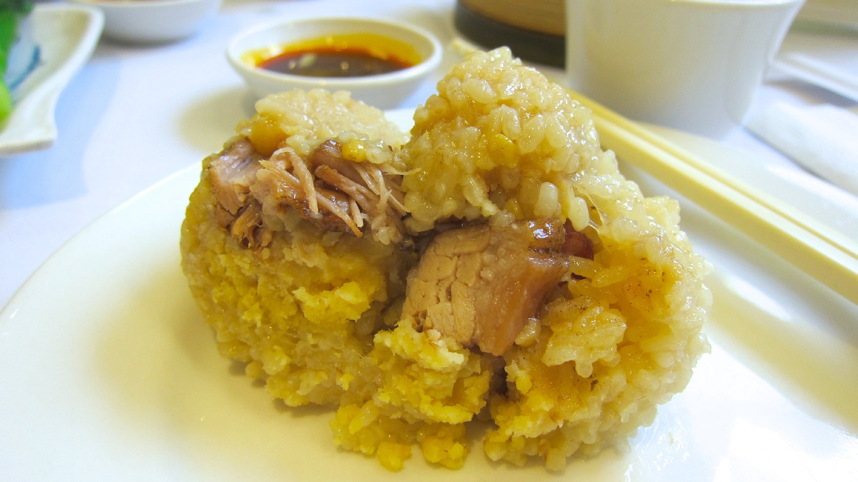 Sticky Rice with Roast Pork