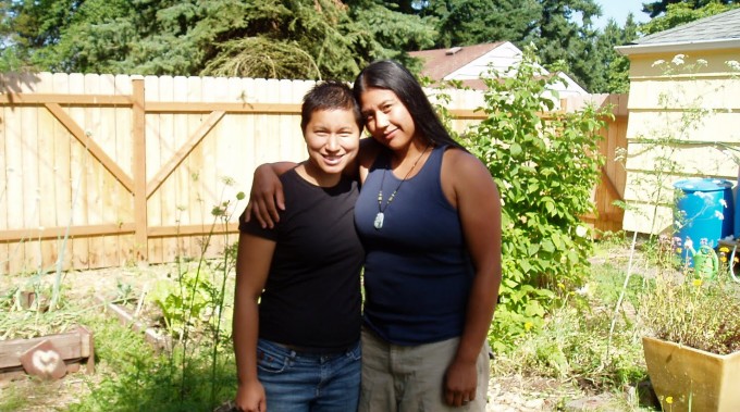 Joanne Alcantara and Boo Torres of Seattle's 2 Brown Chicks Family Farm. Photo by Jonah Mossberg