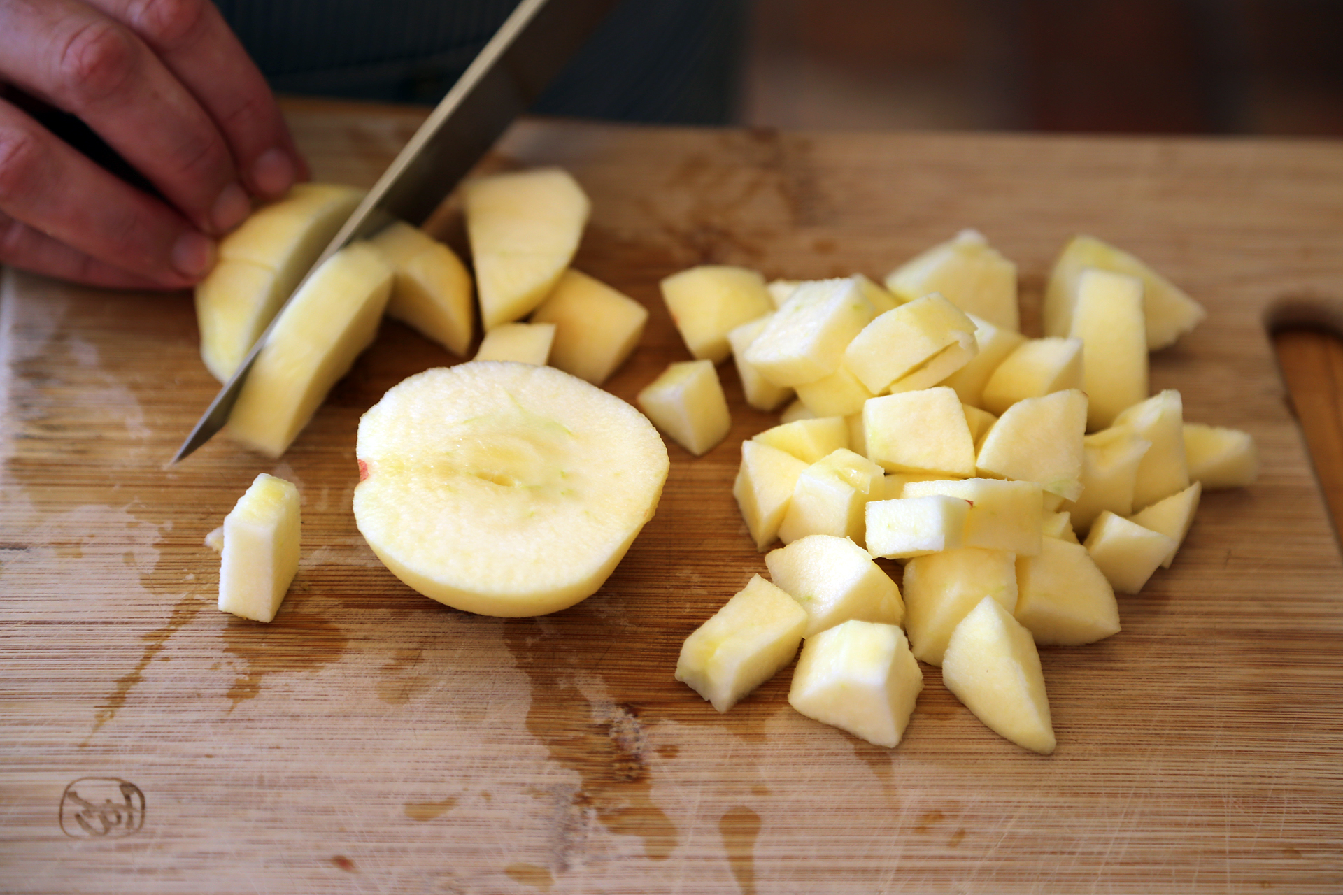 Roasted Butternut Squash Soup with Apples and Ginger 