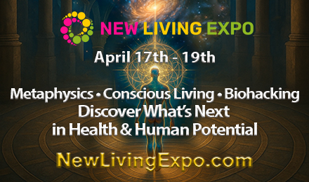 Banner promoting and detailing New Living Expo from April 17-19