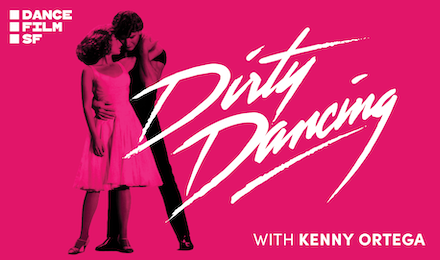 Pink banner promoting Dirty Dancing screening
