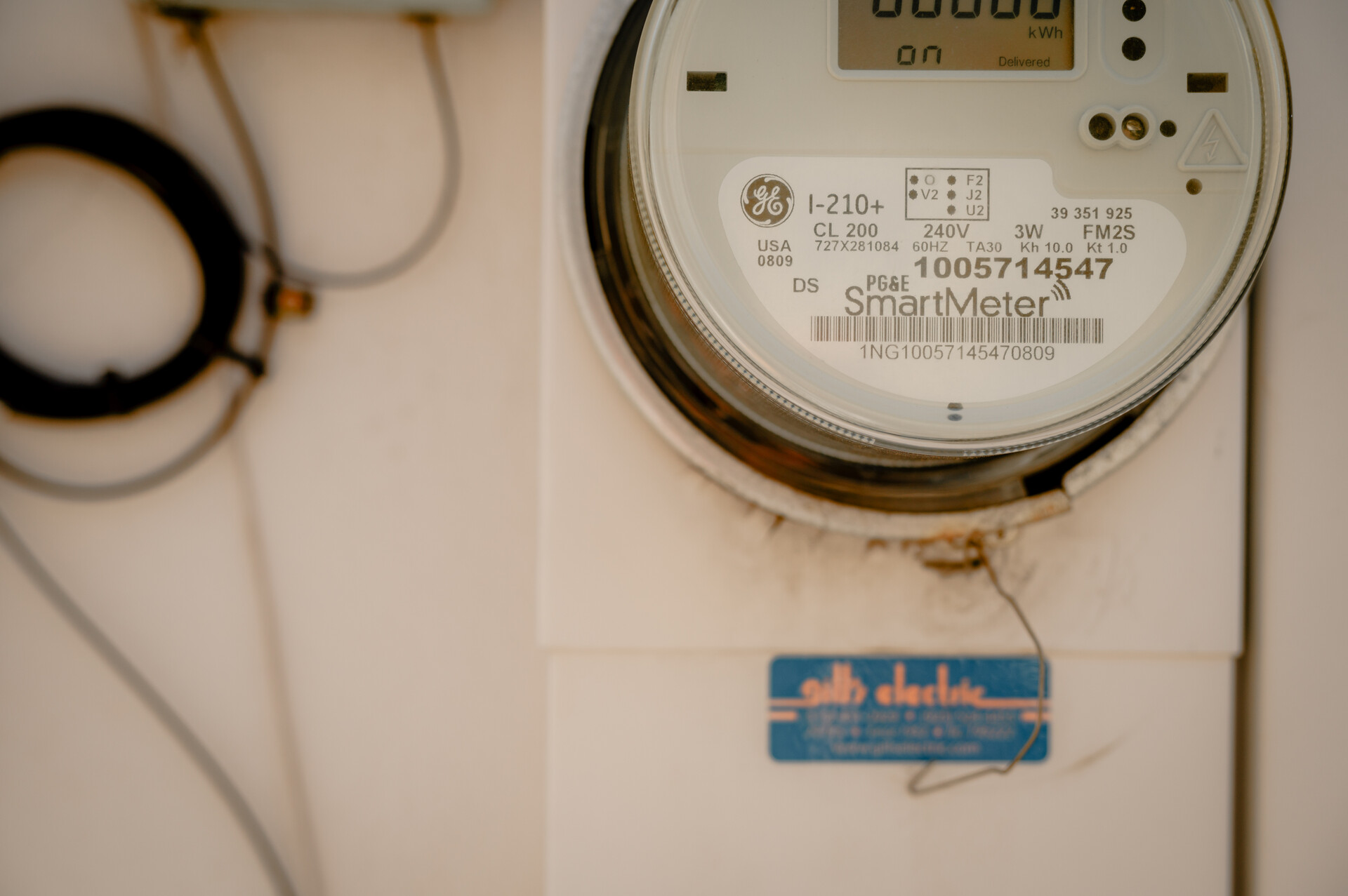 A utility meter.