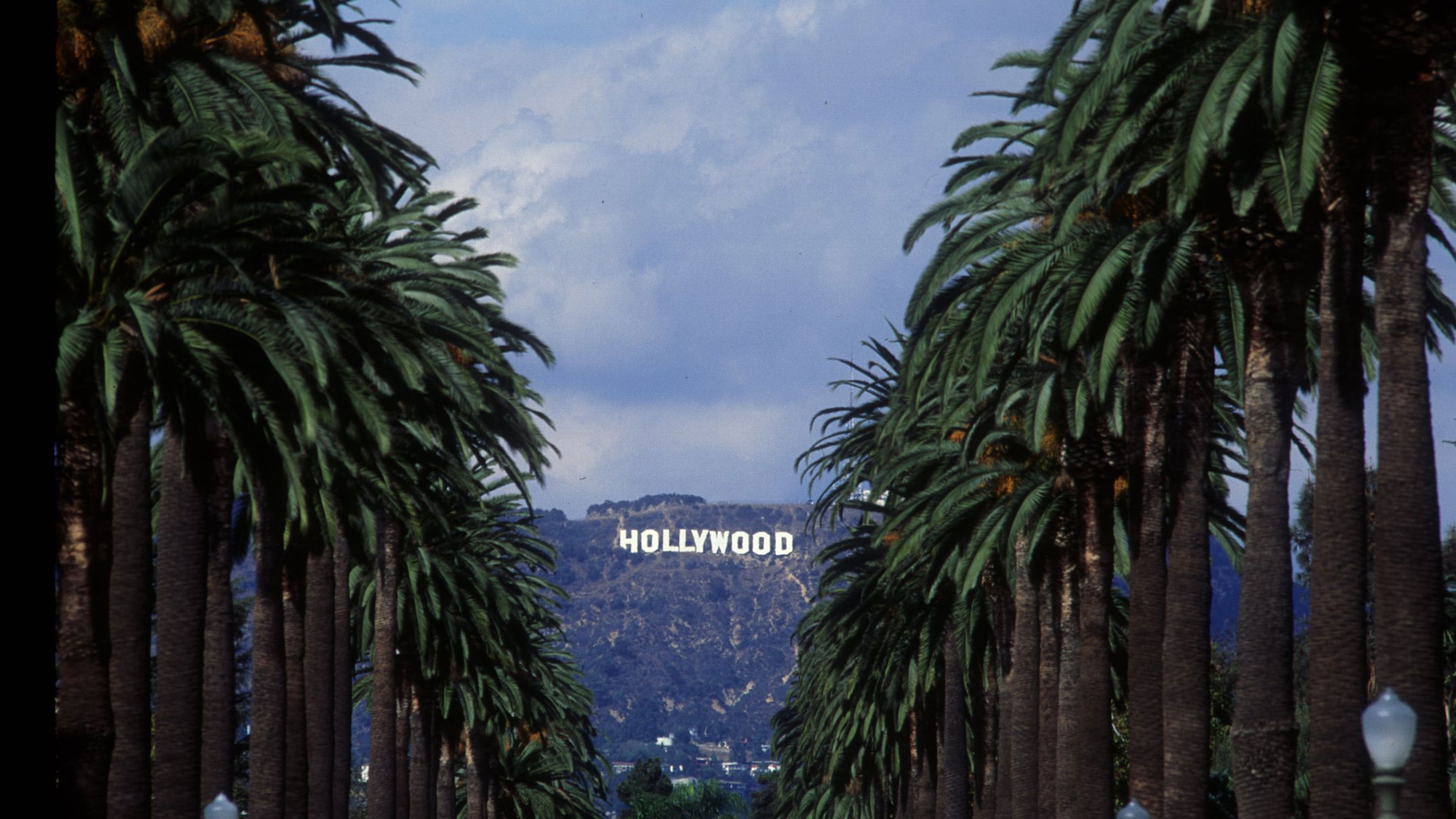 The Hollywood sign captured in 1993.
